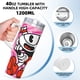 thumbnail image 5 of Cuphead Vaso aislado de acero inoxidable con asa, diseño temático, regalo para familia, amigos y fans; incluye pajita y encaja en el portavasos estándar, 40 oz, 5 of 6