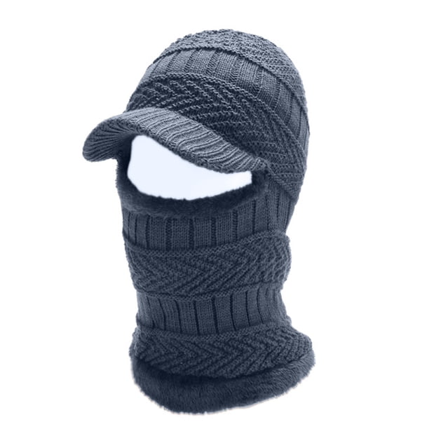 Gorro de punto para invierno, pasamontañas, cálido, para ciclismo, esquí, talla universal, resistente al viento, para clima frío.