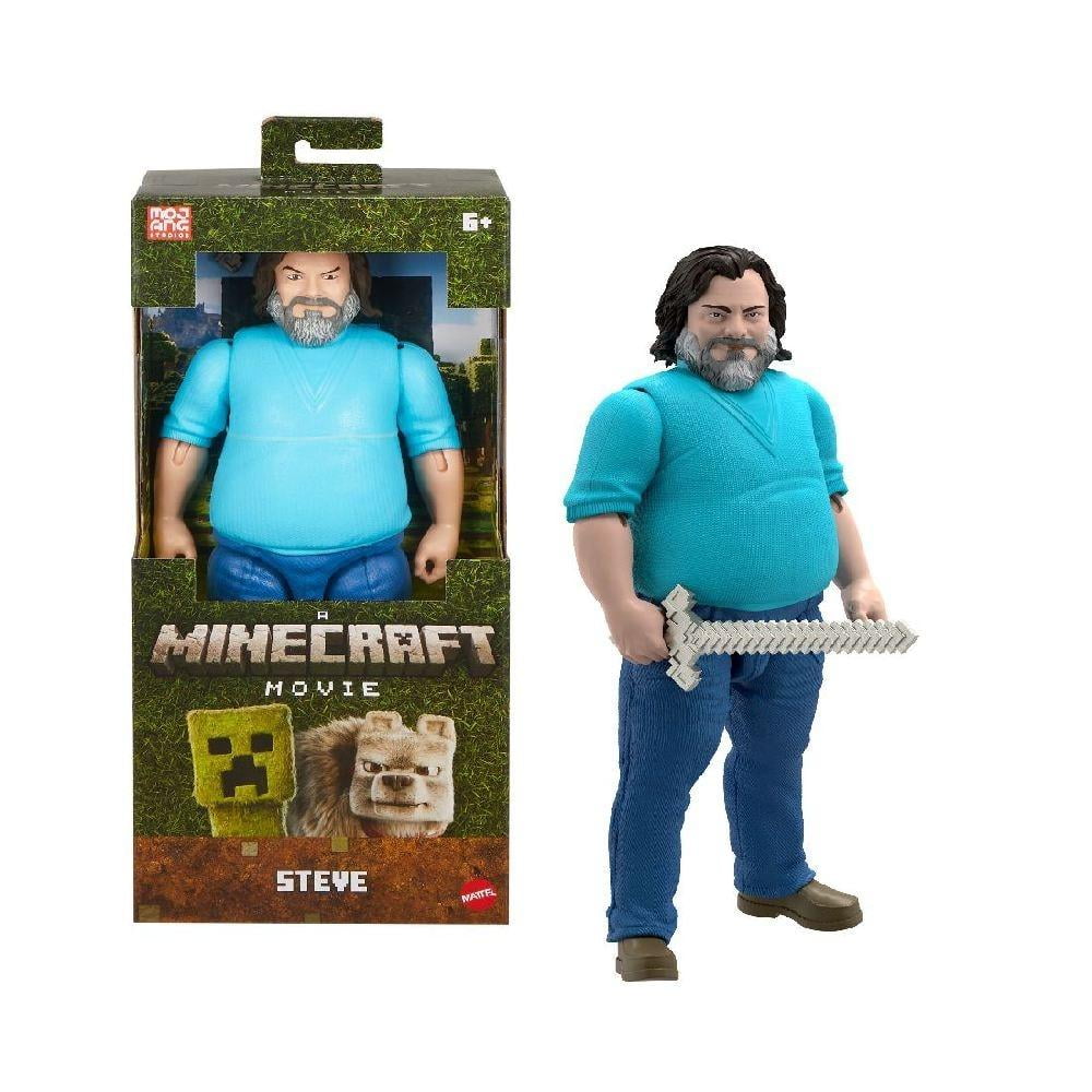 Figura De Acción Mattel Minecraft Steve De 12 Pulgadas