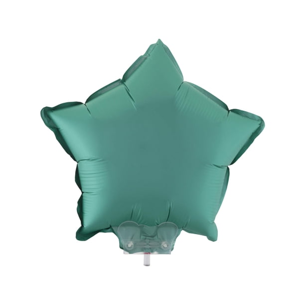 Lámina de aluminio con forma de estrella en forma de estrella, color verde azulado mate, 28 x 28 cm,