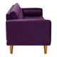 thumbnail image 3 of Sofa Retro 3c + 2 Pouf Felpa 04 Morado, 3 of 6