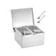 thumbnail image 3 of Caja de condimentos de acero inoxidable con múltiples compartimentos, tarro de especias extraíble, tarros de especias para bar, hogar, restaurante, co 2 rejillas, 3 of 5