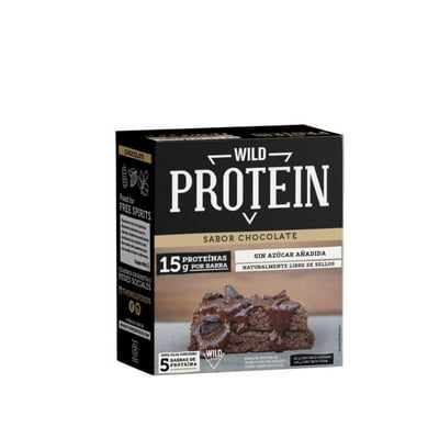 Barra Proteína Chocolate 5 Un 225 G Wild Protein