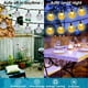 thumbnail image 2 of 1 Packs 64FT 100 LEDs IP65 Crystal Globe Solar String Lights, Outdoor Waterproof Solar Outdoor Lights, With 8 Lighting Modes, Halloween Decorations Lights Outdoor, For Garden Tree Patio Party Christma, 2 of 5