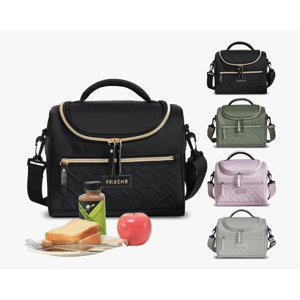 Riqui - Lonchera Térmica Gran Capacidad Negro Clasico