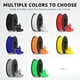 thumbnail image 2 of Filamento para impresora 3D ELEGOO, 1.75 mm, PLA, 250 g, paquete de 8 colores, 2 of 6
