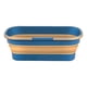 thumbnail image 2 of Cubo De Agua Plegable Para Fregona Con Ruedas, Ahorro De Espacio Para Senderismo, Picnics, Azul Y Marrón, 2 of 5