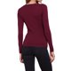 thumbnail image 3 of INSPIRE CHIC Tops con Cuello Cuadrado para Camisas de Manga Larga para Mujer Camiseta Básica de Moda Otoñal XL Rojo Intenso, 3 of 6