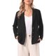 thumbnail image 1 of INSPIRE CHIC Blazer Casual para Mujer de Lino con Cuello con Solapa de Manga Larga Chaqueta Ligera de Negocios Casual Talla L Negro, 1 of 6