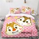 thumbnail image 2 of Cute Cartoon Chip 'n' Dale Bedding Set Queen King Size Duvet Cover Set Soft Quilt Cover With Pillowcase Set Home Textile, 2 of 5