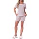 thumbnail image 2 of Conjunto de Pijama para Mujer INSPIRE CHIC Camiseta de Manga Corta con Sujetador Incorporado y Pantalones Cortos Conjunto de Ropa de Dormir Cómoda con Bolsillos L Rosa, 2 of 6