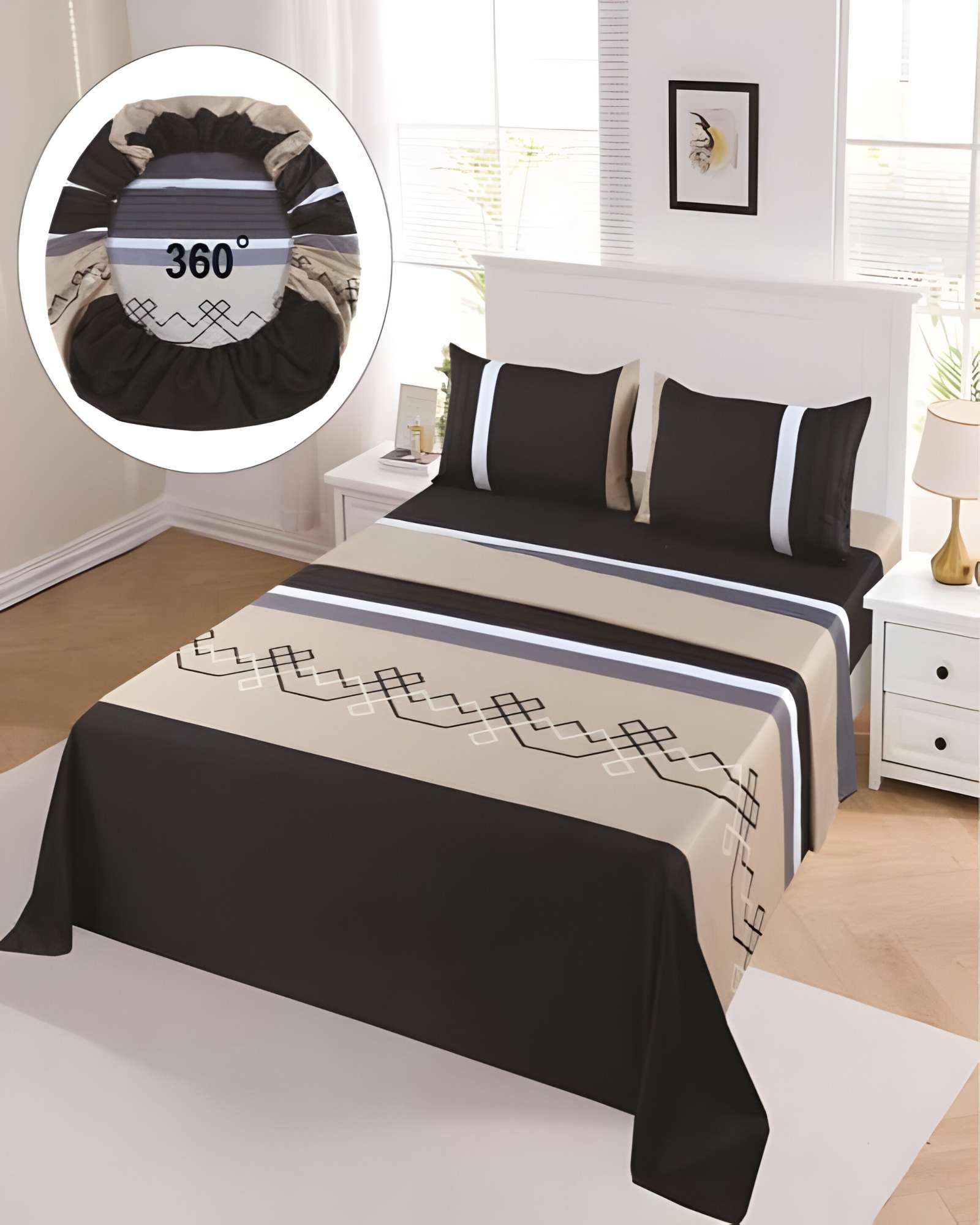 Genérico - Sabanas De Verano King Negro3