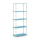 thumbnail image 3 of Estantería de almacenamiento Furinno TURN-N-TUBE de 5 niveles, azul claro, 3 of 7