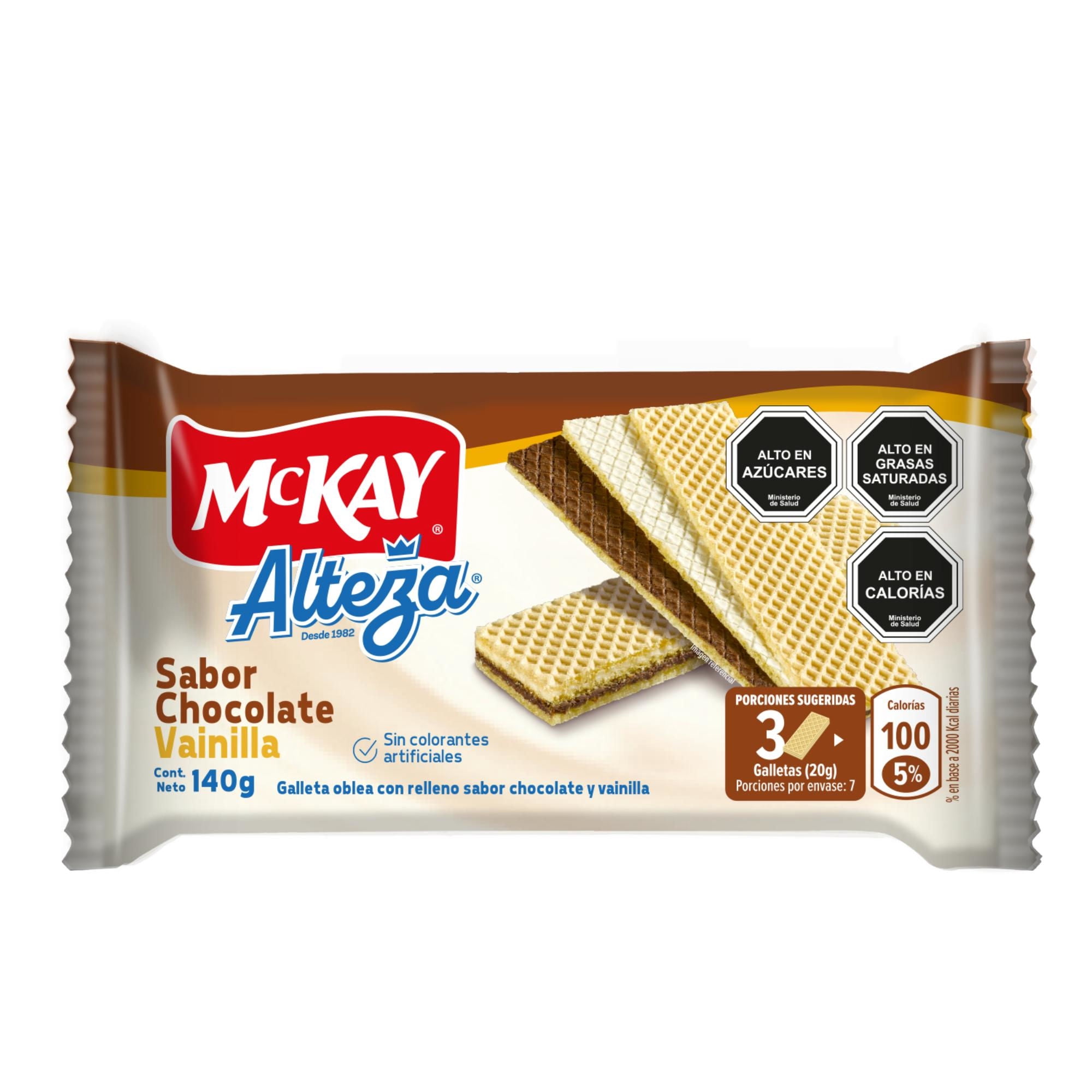 Galleta Oblea Alteza Chocolate Vainilla Bolsa 140 g McKay