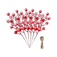 Bothyi - 6 Piezas De Adornos Navideños De Frutos Rojos Para Bodas, San Valentín, Decoración Del Hogar
