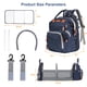 thumbnail image 3 of Mochila para Pañales de Bebé Shengmeister Grande Impermeable Azul, 3 of 7