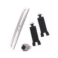 Ioensy - Herramienta De Extracción De Bomba De Combustible Removedor De Tapa De Tanque De Combustible De Metal De 2 Mordazas Para Automoción