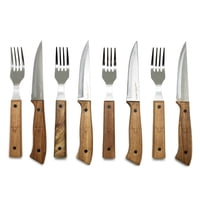 Set Cuchillos Tenedores Wayu Prm 8 Piezas Acero Inoxidable