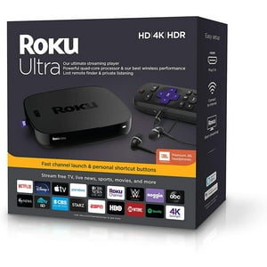 Roku Ultra Reproductor Multimedia De Streaming 4K/Hd/Hdr Con Auriculares Jbl Premium 2019