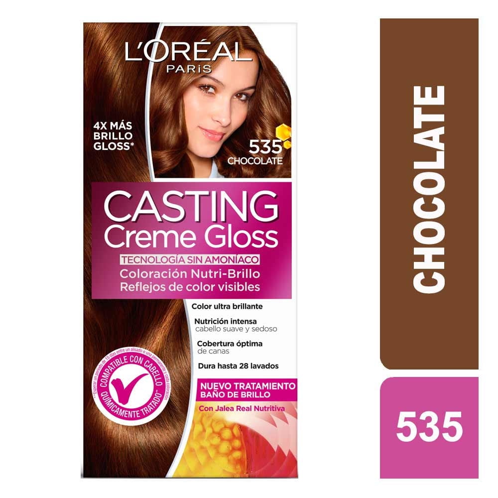 Coloración Cabello Sin Amoníaco Chocolate 535 1 Un Casting