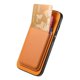 thumbnail image 5 of Funda de Cuero Magnética con Tarjetero para iPhone 16e Cubierta Delgada Amarillo, 5 of 5