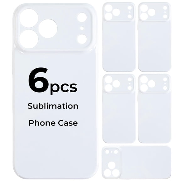 Funda HTVRONT para iPhone 17 Pro Max – Pack de 6 con acabado brillante