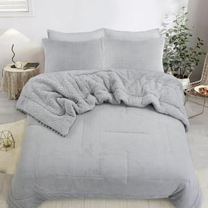 Todo Hogar Santiago De Chile - Cubrecama Polar Con Pompones 2 Plazas Gris