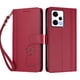 thumbnail image 3 of Funda Cartera Trébol para Xiaomi Redmi Note 12 Pro 5G con Ranuras Tarjetas y Carga Inalámbrica Rojo, 3 of 6