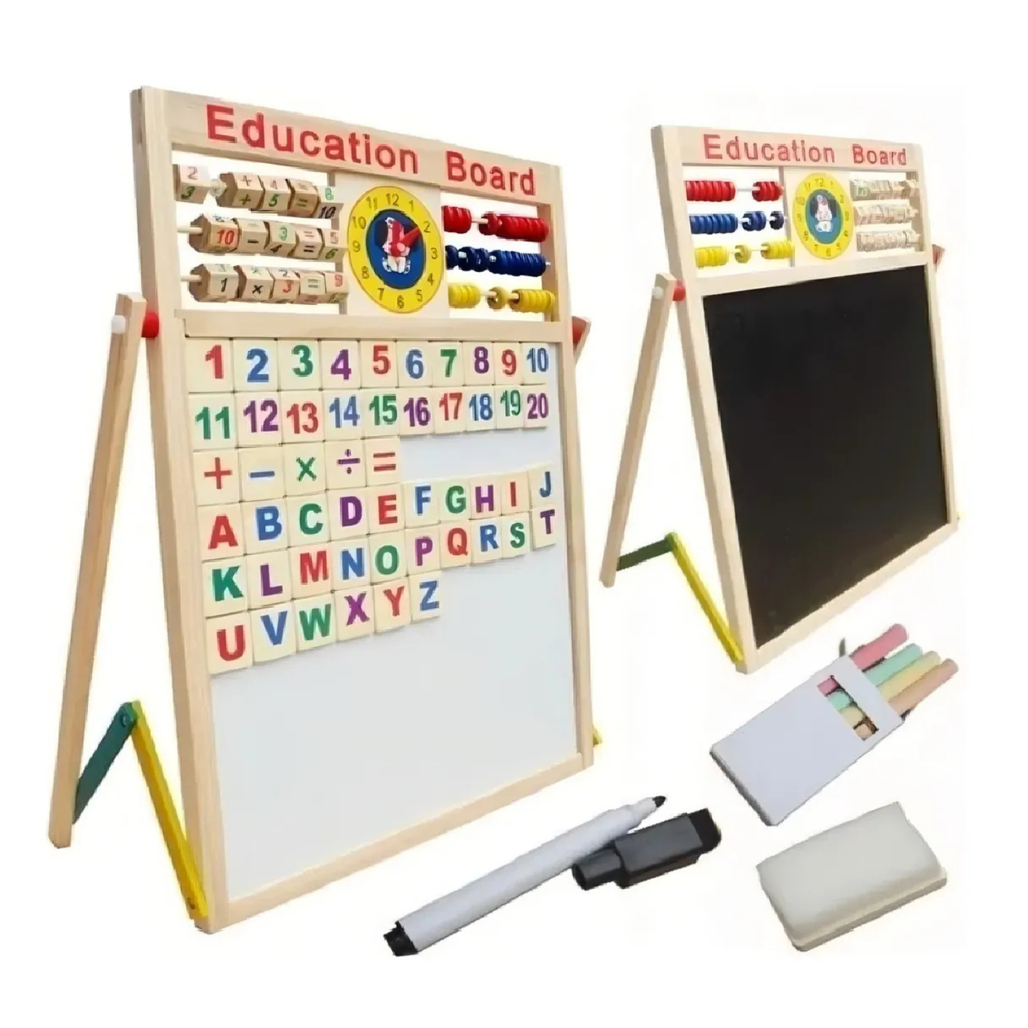 Genérico - Pizarra Magnética Doble Para Niños Educativa C/ Accesorio