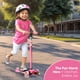 thumbnail image 2 of Scooter infantil Dribbl de 3 ruedas con inclinación para dirigir, ajustable, rosa, 2 of 8