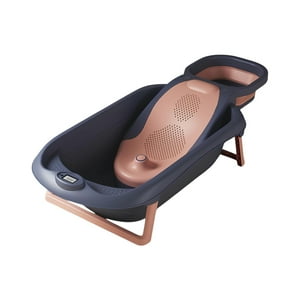 Bañera Premium Con Lavapelo Y Más Accesorios Lubabycas Rosada