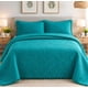 thumbnail image 2 of Cubrecama Quilt King Relieve Con Pompones Y Fundas, 2 of 6