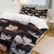 thumbnail image 1 of Death Note Anime Home Bed 3-piece Set Classic Japanese Anime Polyester Wash Student Dormitory Set, 1 of 5