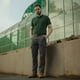thumbnail image 3 of Pantalón de trabajo cargo gabardina cintura elásticada Gris, 3 of 8