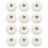 Magideal - Calabazas Artificiales, Accesorio De Fotografía, , Calabazas De Espuma De Simulación Para Mesa De Jardín, Decoración De , Blanco