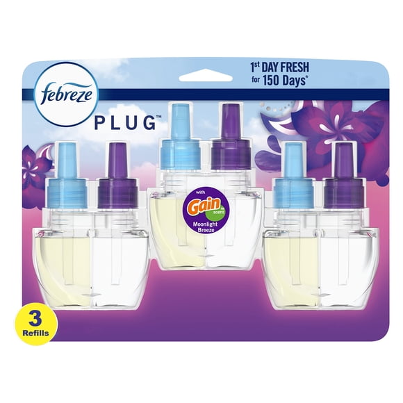 Ambientador Febreze Plug In Antiolores Gain 3 recargas