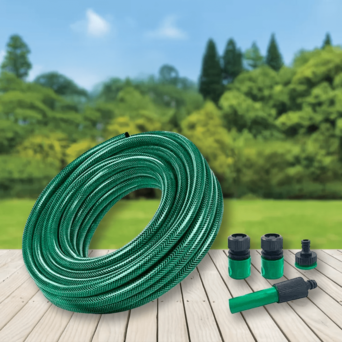 Tienda El Garage - Manguera Pvc Jardin Malla Reforzada 1/2 20 Metros