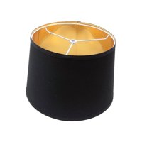 Magideal - Pantalla De Lámpara De Tela De Tambor, Cubierta De Lámpara, Pantalla De Lámpara De Mesa Pequeña Moderna, Pantalla De Noche Para Lámpara De Dormitorio, Negro