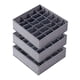 thumbnail image 4 of 3 Piezas Divisores Organizadores De Cajón De Ropa Interior De Calcetines Para Ropa Interior, Pañuelos, Gris, 4 of 5