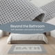 thumbnail image 5 of REGALWOVEN Alfombra de Baño de Waffle, Alfombras de Baño Boho Antideslizantes Lavables Absorbentes Decoración de Baño de Granja para Ducha, Tina y Lavabo Gris Blanco 30" x 18", 5 of 6