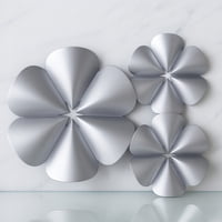 Decostilo - Set De Flores Decorativas De Metal Para Pared