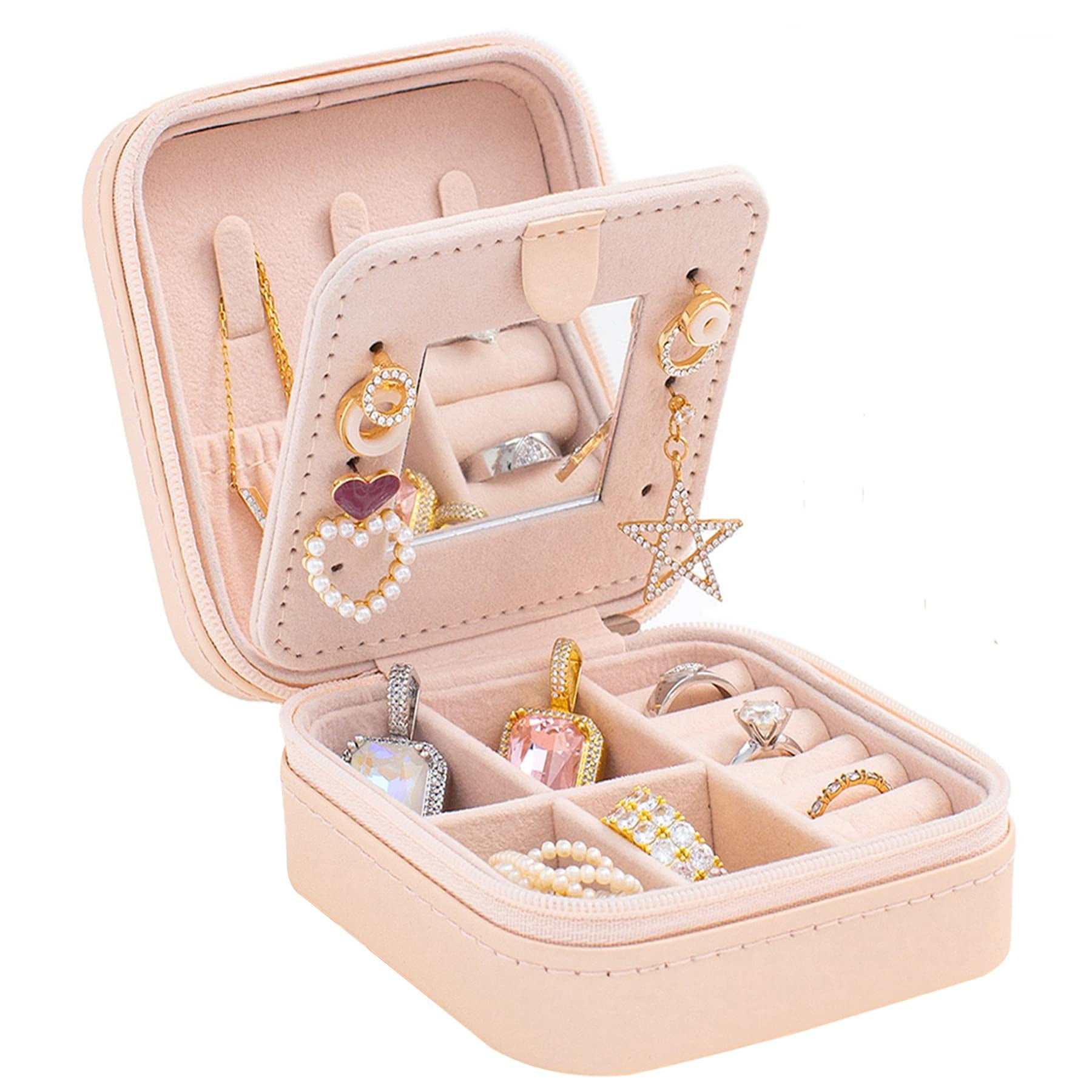 Joyero De Viaje Kelofon Con Espejo Para Mujeres Y Niñas