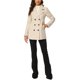 thumbnail image 2 of INSPIRE CHIC Abrigos de Invierno para Mujer Manga Larga Solapa Mitad del Muslo Prenda Exterior Doble Botonadura Chaquetón S Beige, 2 of 6