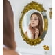thumbnail image 3 of Espejo Ovalado Pared Grande Colgar Decorativo Dorado Jhn, 3 of 3