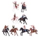 thumbnail image 5 of Juego de 8 Figuras de Vaquero Occidental, Modelo Indio de Equitación, Figuras de Acción, Juego de Figuritas para Niños, Caja de Arena, 5 of 5