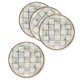 thumbnail image 1 of Platos de Aperitivo MACKENZIE-CHILDS 13 cm Pack de 4 Cuadrícula, 1 of 6