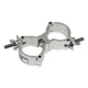 thumbnail image 1 of DJ Light Abrazaderas Abrazadera Giratoria Doble Para Accesorios De Tubería De 1.25-1.38 Pulgadas De Diámetro Argent, 1 of 5
