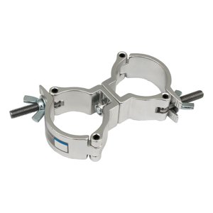 Bothyi - Dj Light Abrazaderas Abrazadera Giratoria Doble Para Accesorios De Tubería De 1.25-1.38 Pulgadas De Diámetro Argent