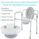 thumbnail image 2 of Mesita de noche portátil Commode Liners Vive para inodoro, paquete de 48, 2 of 9