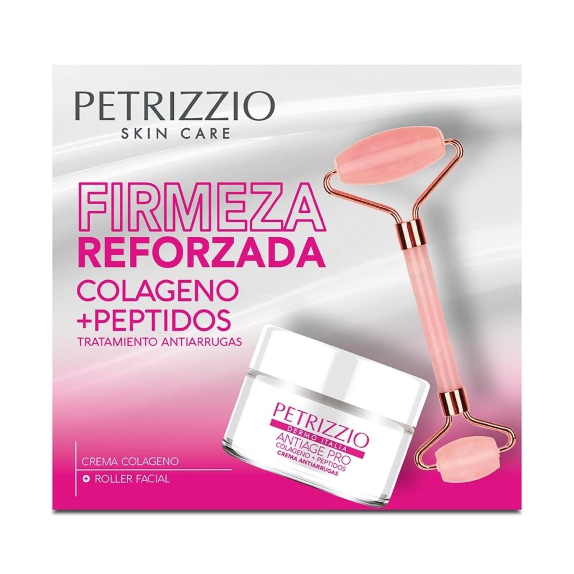 Set Firmeza Reforzada Crema Antiage Pro + Roller 50 g Petrizzio